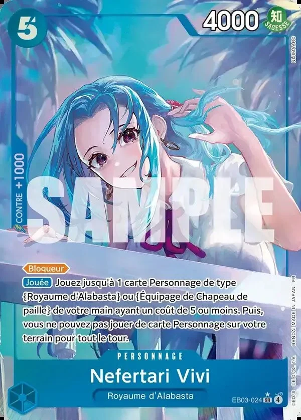 Carte One Piece française Nefertari Vivi EB03-024 SR