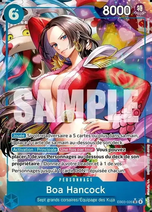 Carte One Piece française EB03-026 Boa Hancock (version 2)