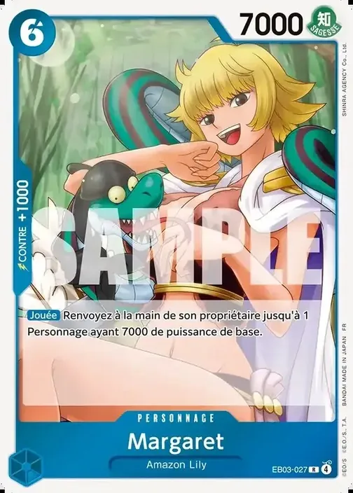 Carte One Piece française EB03-027 Margaret