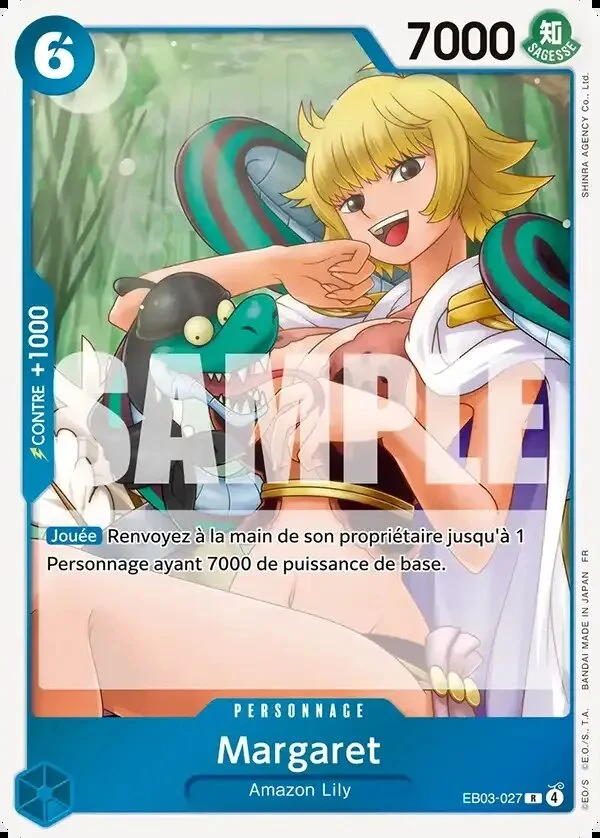 Carte One Piece française Margaret EB03-027 R