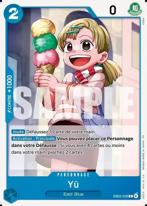 Carte One Piece française EB03-028 Yû