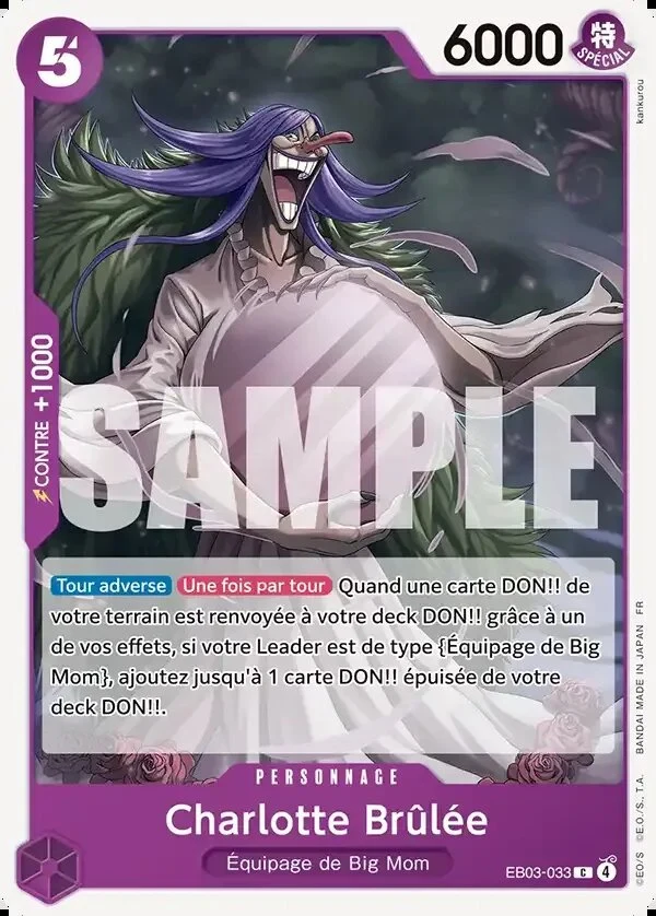 Carte One Piece française Charlotte Brûlée EB03-033 C