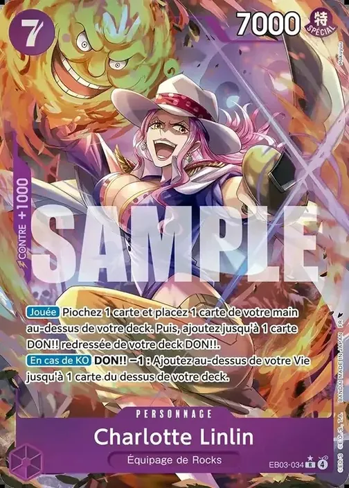 Carte One Piece française EB03-034 Charlotte Linlin (version 2)