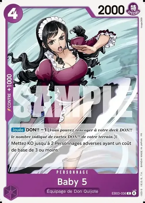 Carte One Piece française EB03-036 Baby 5