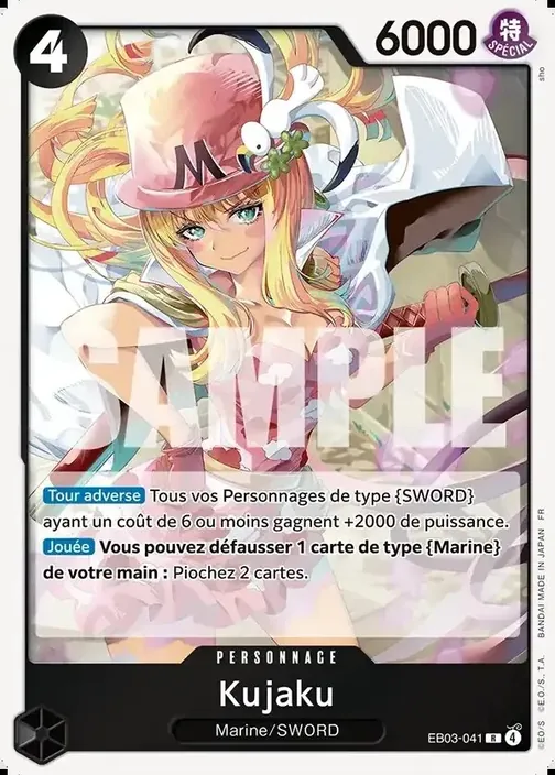 Carte One Piece française EB03-041 Kujaku