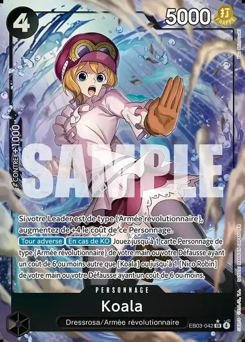 Carte One Piece française EB03-042 Koala (version 2)
