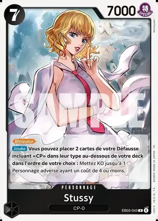 Carte One Piece française EB03-043 Stussy
