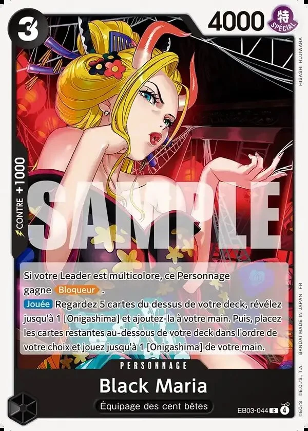 Carte One Piece française Black Maria EB03-044 C