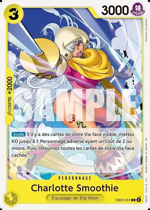 Carte One Piece française EB03-051 Charlotte Smoothie