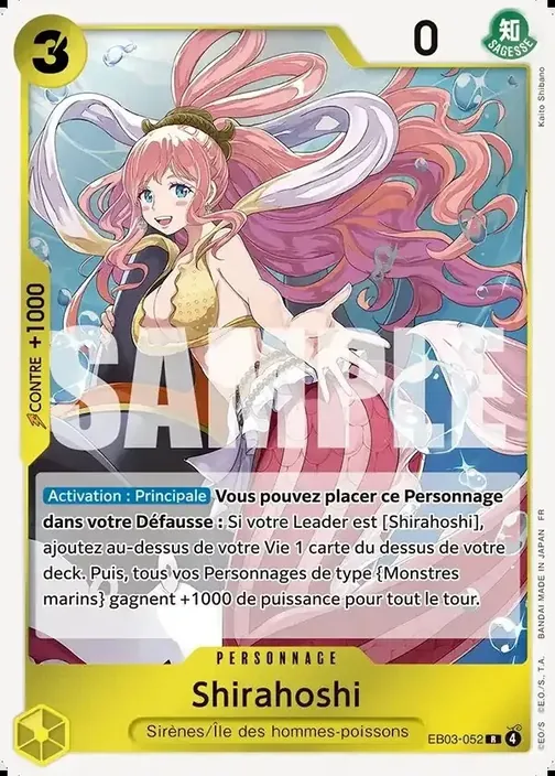 Carte One Piece française EB03-052 Shirahoshi