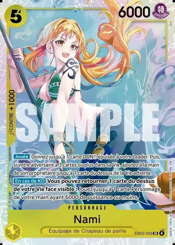 Carte One Piece française Nami EB03-053 SR