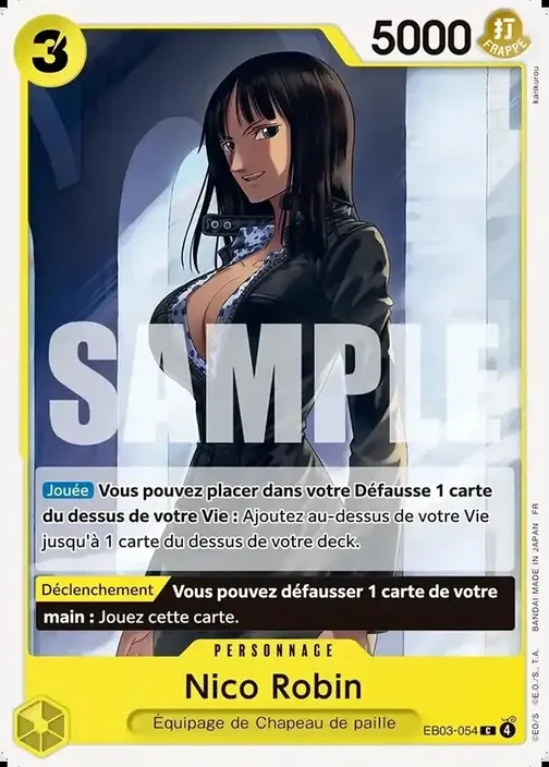 Carte One Piece française EB03-054 Nico Robin