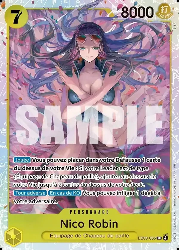 Carte One Piece française Nico Robin EB03-055 SR
