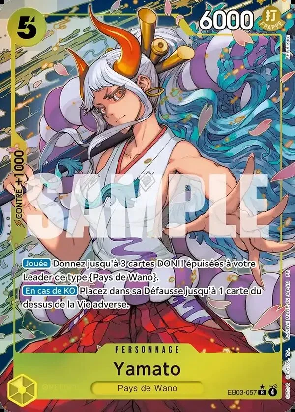 Carte One Piece française Yamato EB03-057 R
