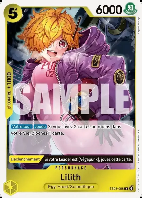 Carte One Piece française Lilith EB03-058 R