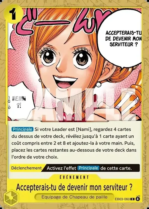 Carte One Piece française EB03-060 Accepterais-tu de devenir mon serviteur ?