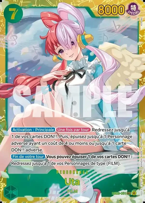 Carte One Piece française Uta EB03-061 SEC