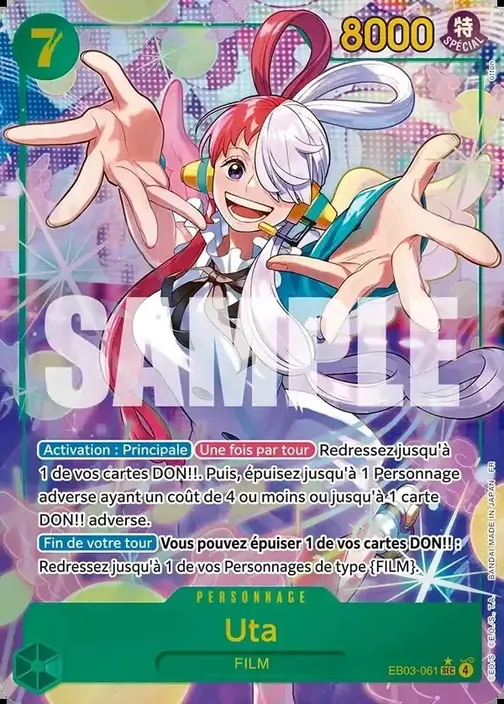 Carte One Piece française EB03-061 Uta (version 2)