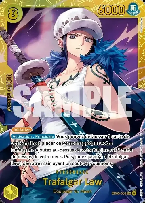Carte One Piece française EB03-062 Trafalgar Law