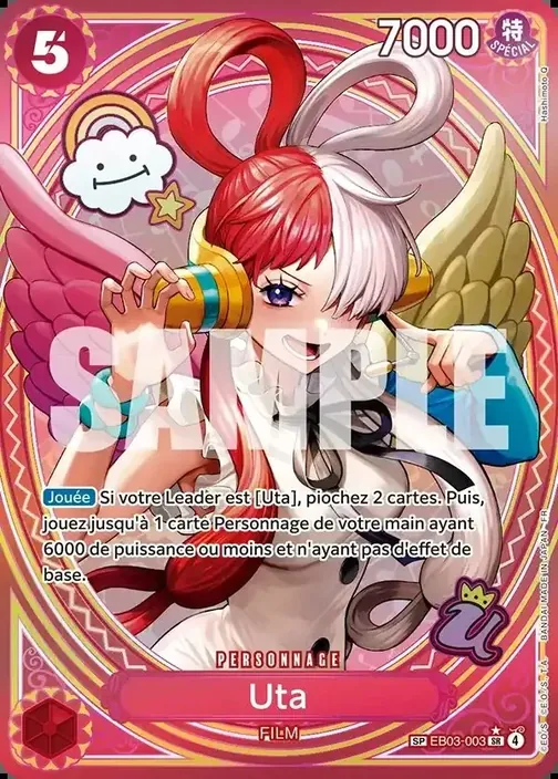 Carte One Piece française EB03-003 Uta (version 3)