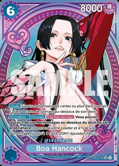Carte One Piece française EB03-026 Boa Hancock (version 3)