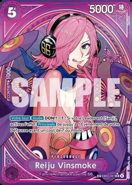 Carte One Piece française EB03-031 Reiju Vinsmoke (version 3)