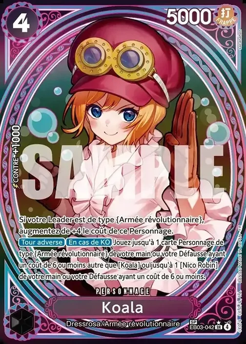Carte One Piece française EB03-042 Koala (version 3)