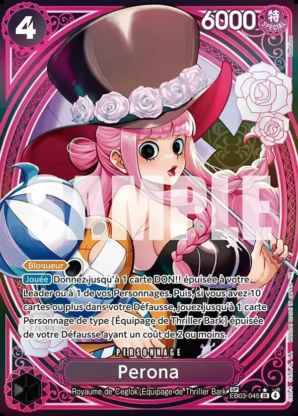 Carte One Piece française Perona EB03-045 SP