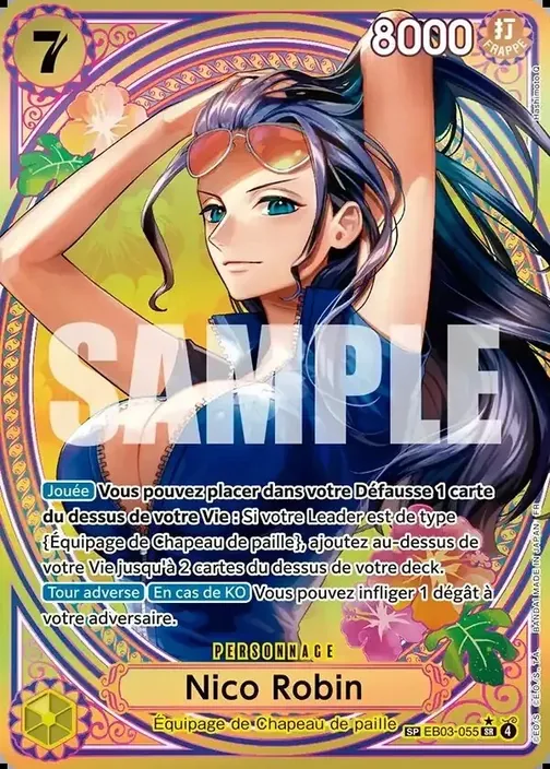 Carte One Piece française EB03-055 Nico Robin (version 3)