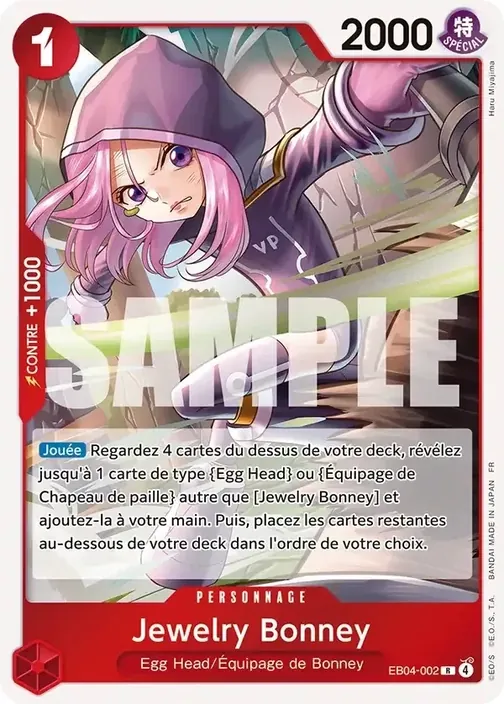 Carte One Piece française EB04-002 Jewelry Bonney