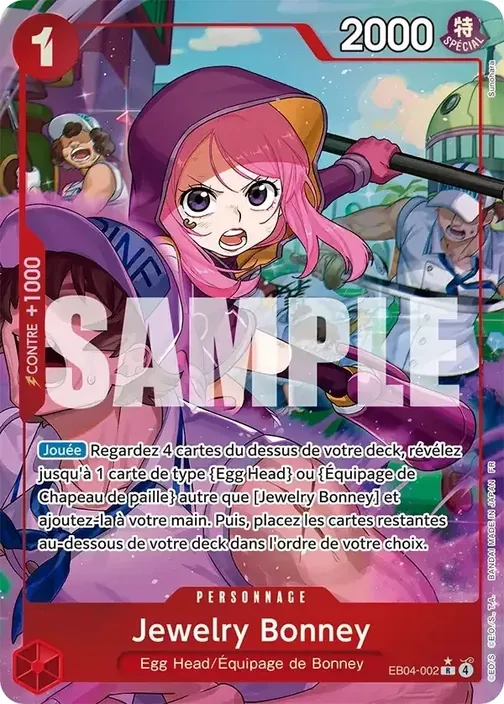Carte One Piece française EB04-002 Jewelry Bonney (version 2)