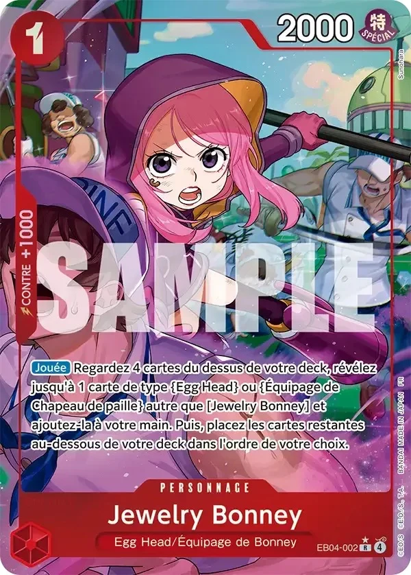 Carte One Piece française Jewelry Bonney EB04-002 R