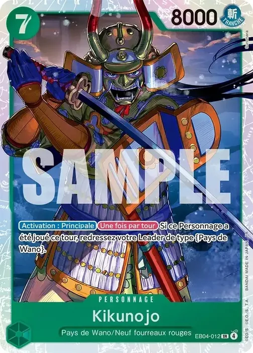 Carte One Piece française EB04-012 Kikunojo
