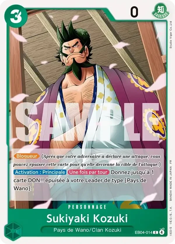 Carte One Piece française Kozuki Sukiyaki EB04-014 C