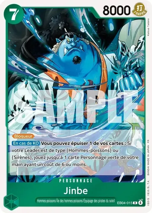 Carte One Piece française EB04-015 Jinbe