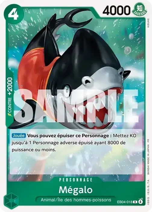 Carte One Piece française EB04-018 Megalo