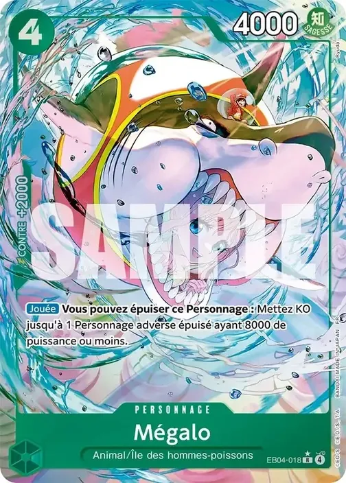 Carte One Piece française EB04-018 Megalo (version 2)