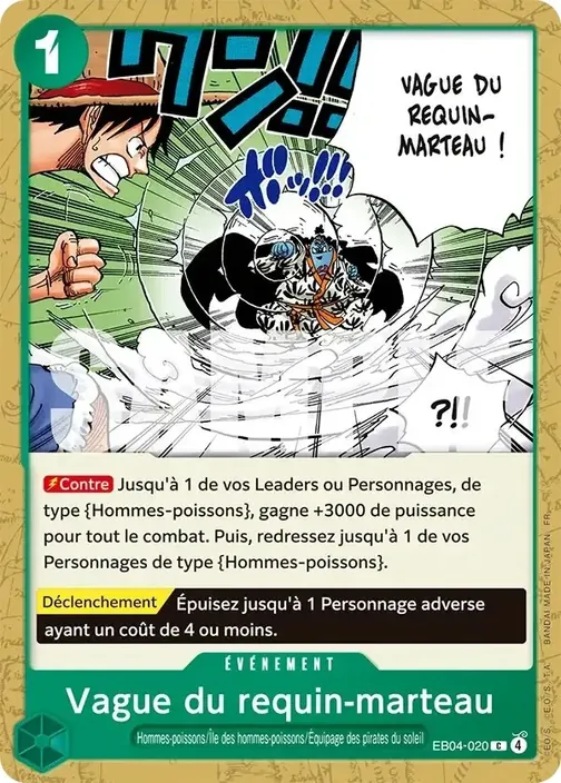 Carte One Piece française EB04-020 Shark Brick Fist