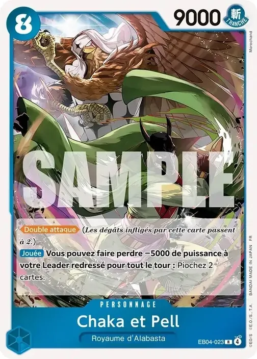 Carte One Piece française EB04-023 Chaka & Pell