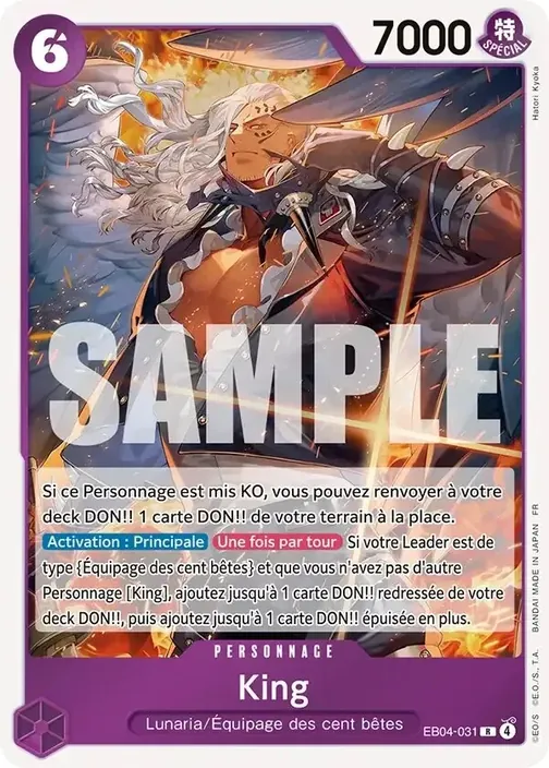 Carte One Piece française EB04-031 King