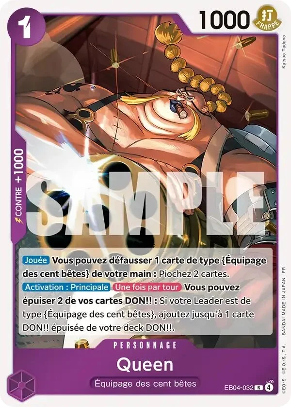 Carte One Piece française Queen EB04-032 R