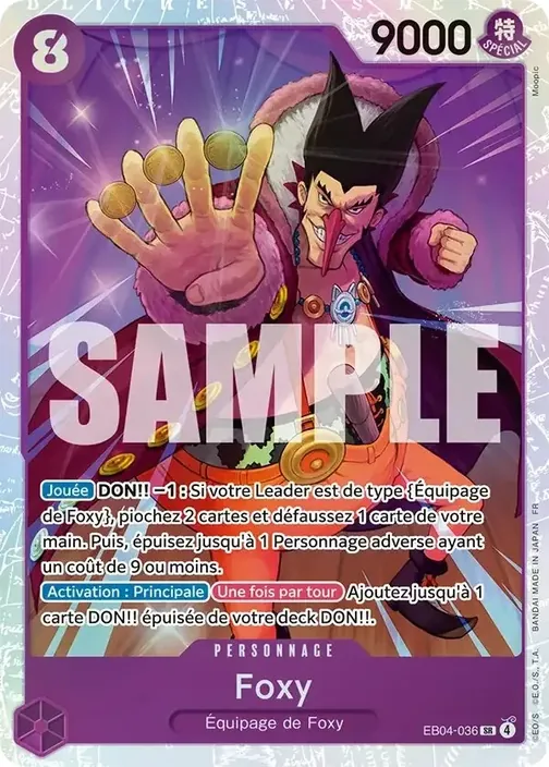 Carte One Piece française EB04-036 Foxy