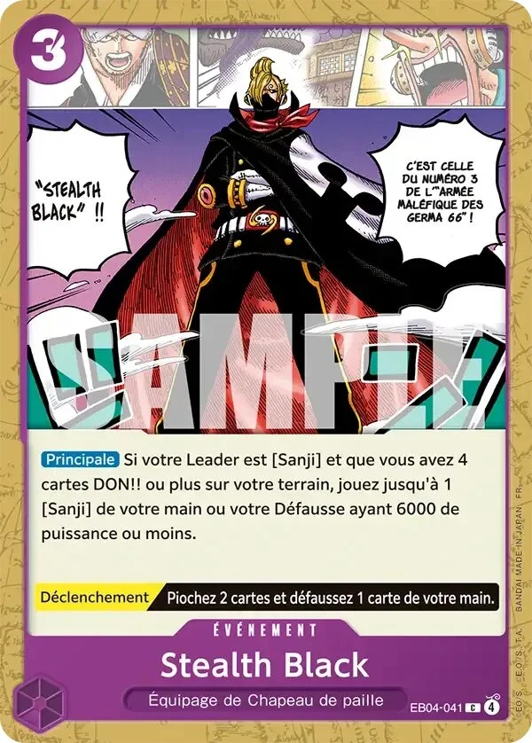 Carte One Piece française Stealth Black EB04-041 C