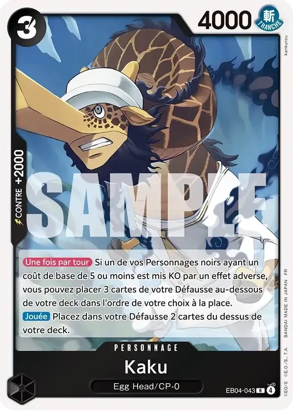 Carte One Piece française Kaku EB04-043 R