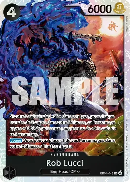 Carte One Piece française EB04-048 Rob Lucci