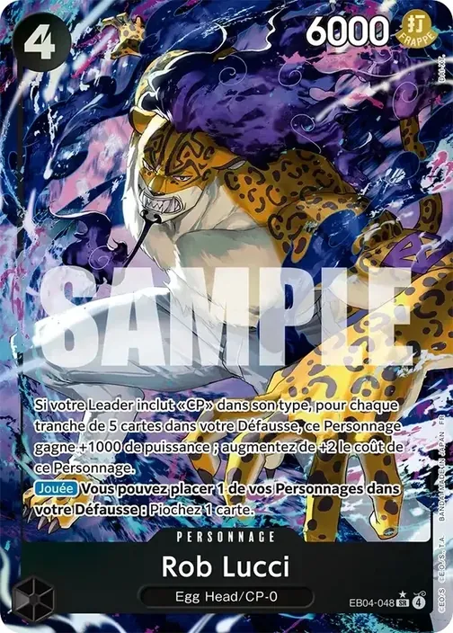 Carte One Piece française EB04-048 Rob Lucci (version 2)