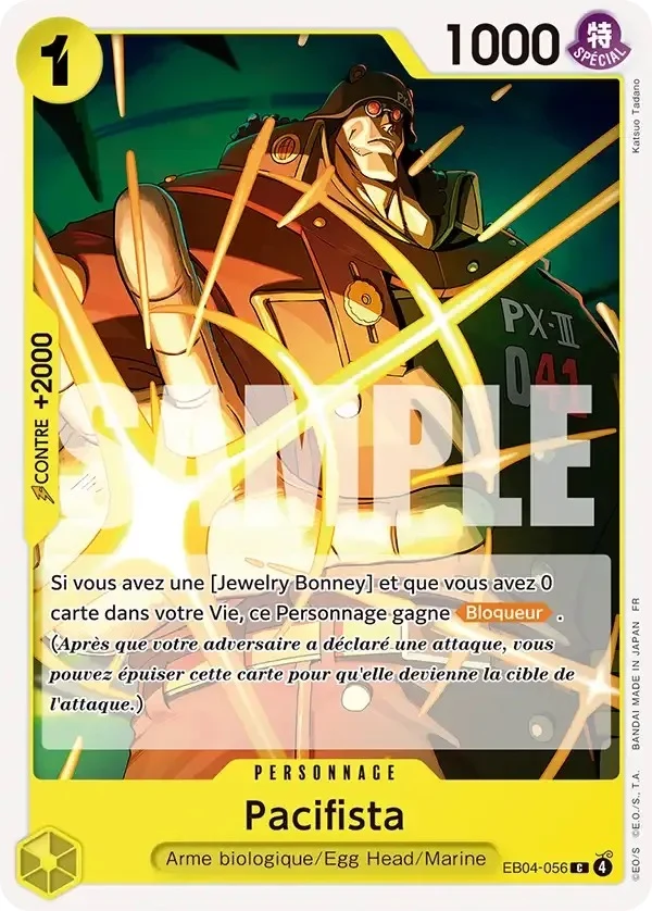 Carte One Piece française Pacifista EB04-056 C