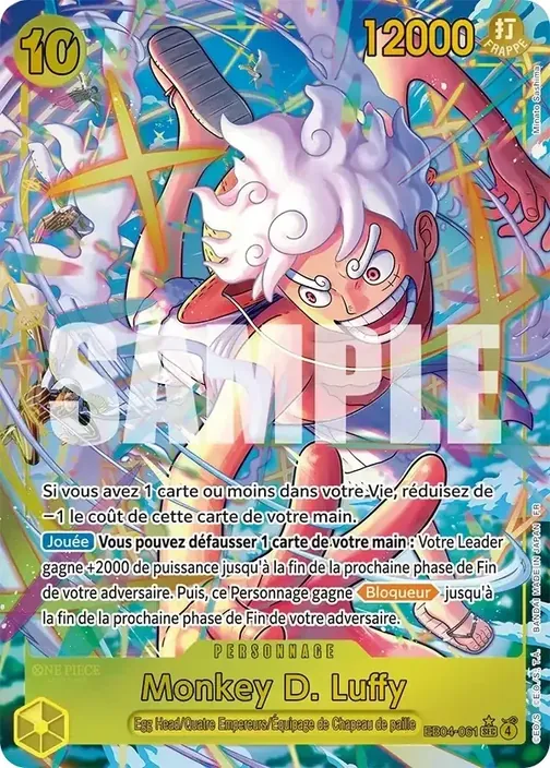 Carte One Piece française EB04-061 Monkey D. Luffy (version 2)