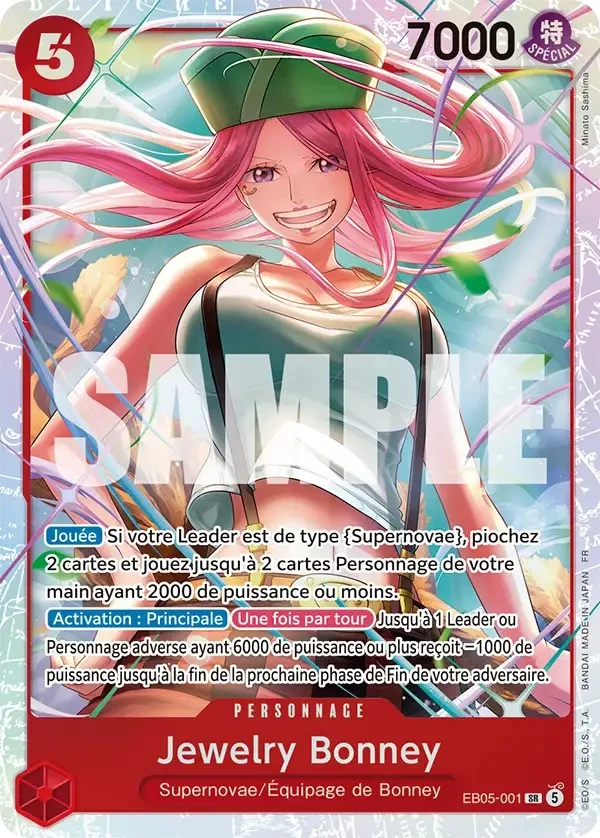 Carte One Piece française Jewelry Bonney EB05-001 SR