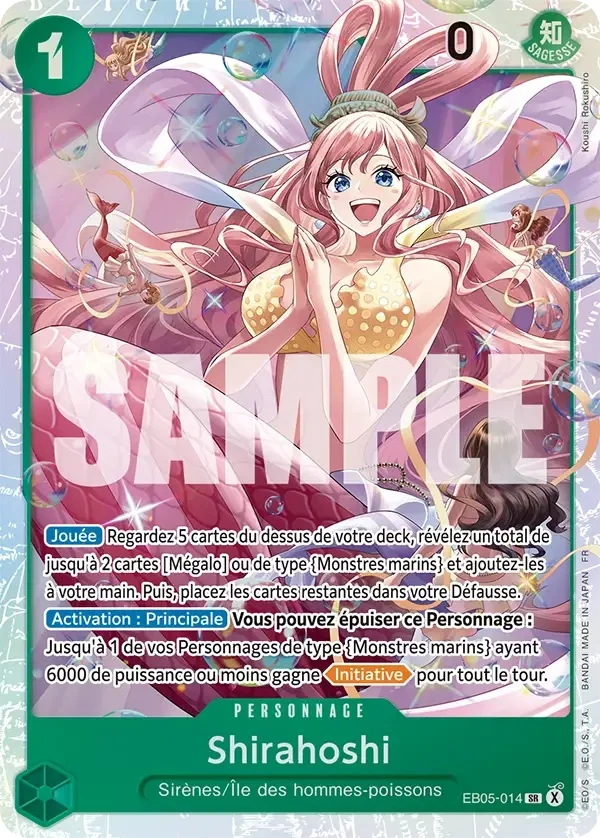 Carte One Piece française Shirahoshi EB05-014 SR